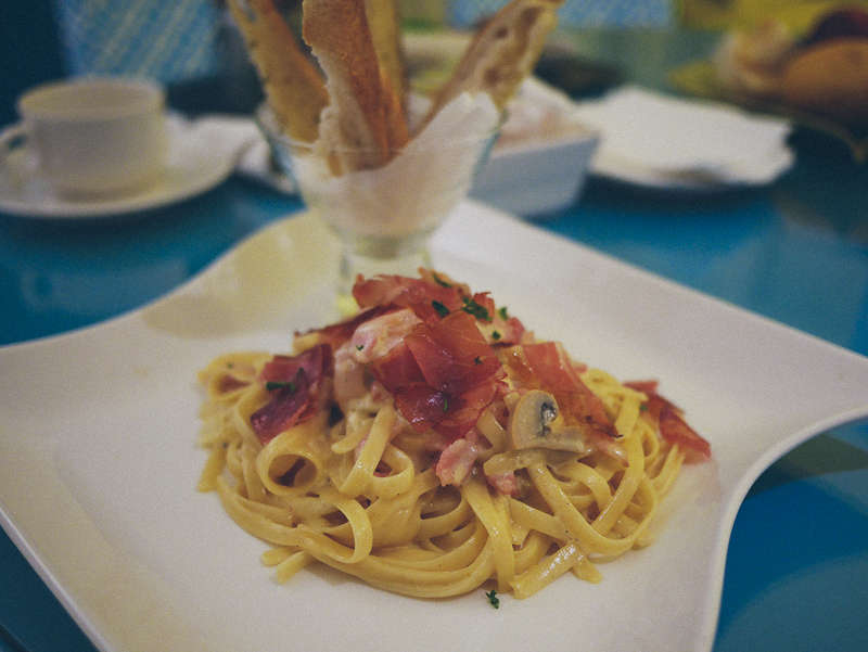 boracay astoria room service truffle pasta