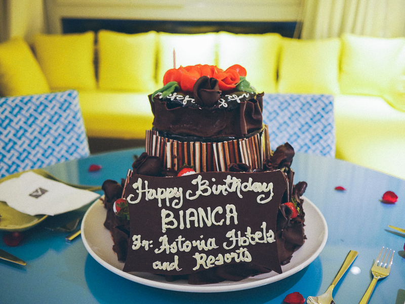 boracay astoria suite birthday cake