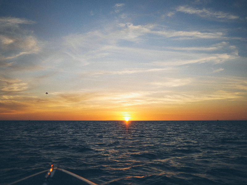 boracay boat sunset