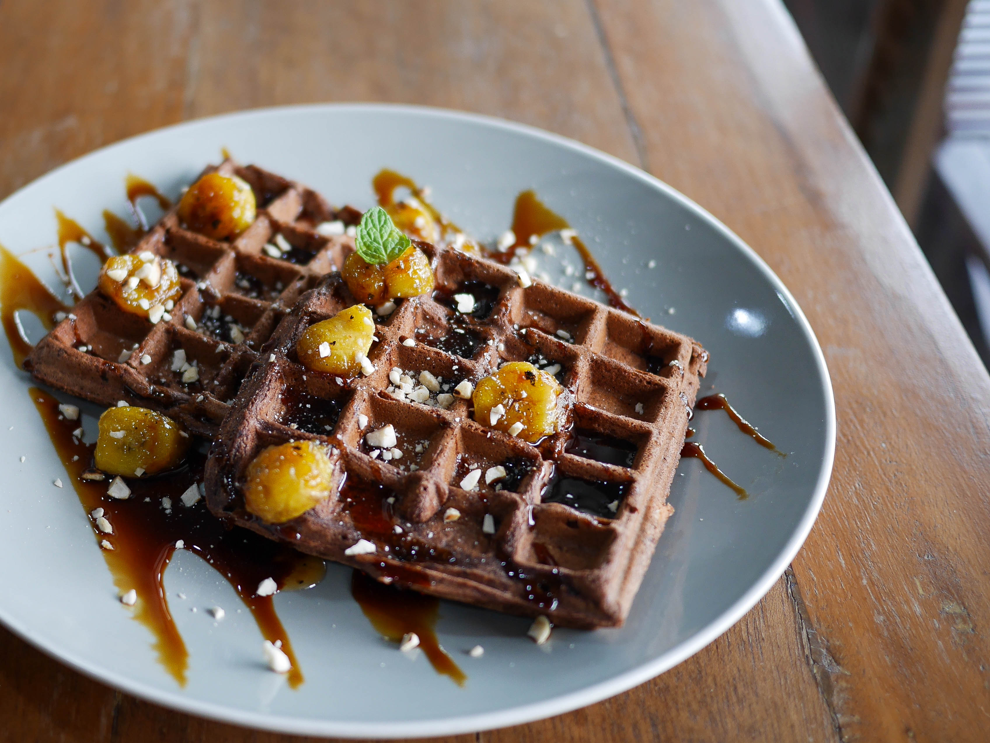 gluten free chocolate waffles