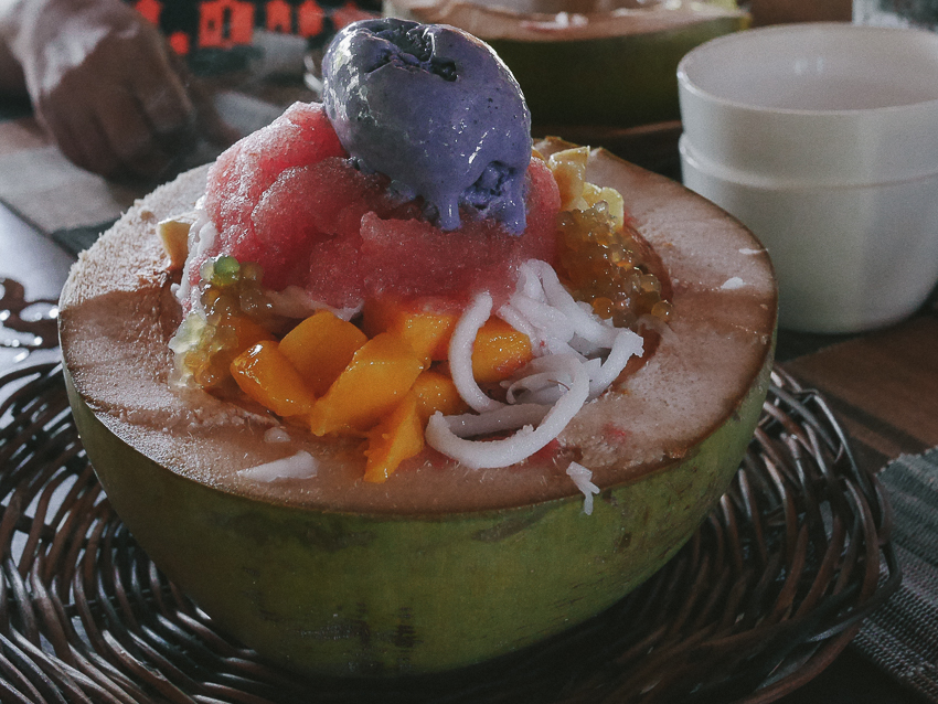 siargao harana food halo-halo